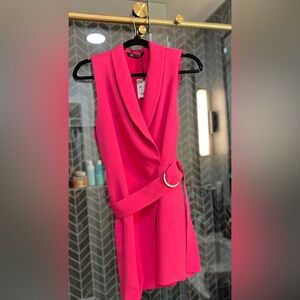 Zara pink blazer dress